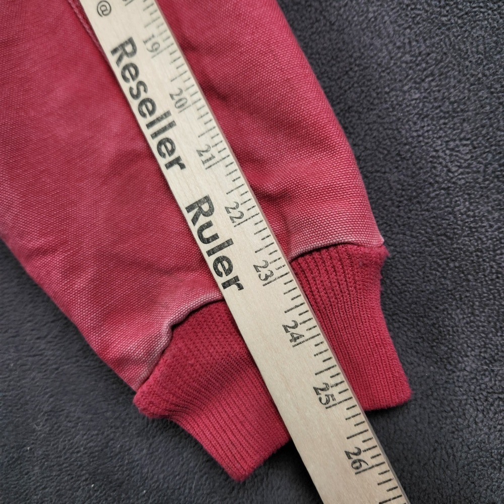 Carhartt Washed Duck Active Jacket Womens Medium 8 10 Crabapple Hooded WJ130-624 - Picture 11 of 12